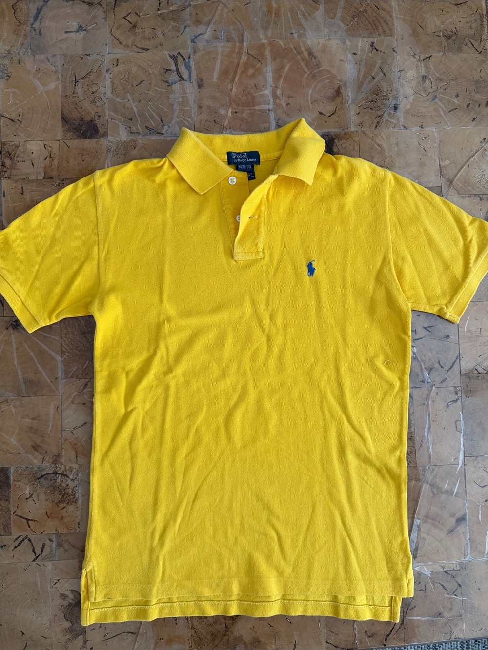 Polo by Ralph Lauren Bright Yellow Classic Cotton Polo Shirt- Boys Size M 12/14